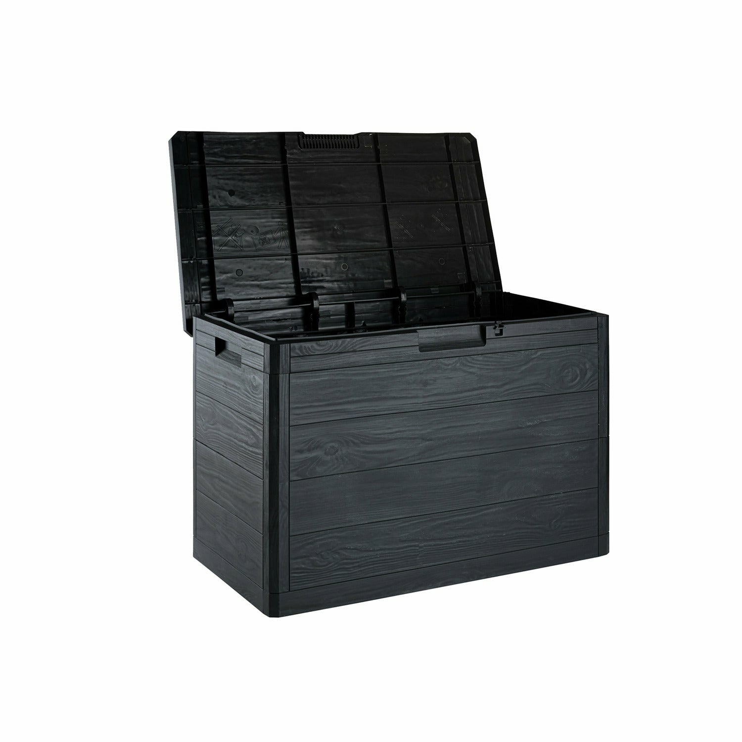TOOMAX - Baule Multibox 160 litri antracite Woody's - h53x77,5x44,5 cm